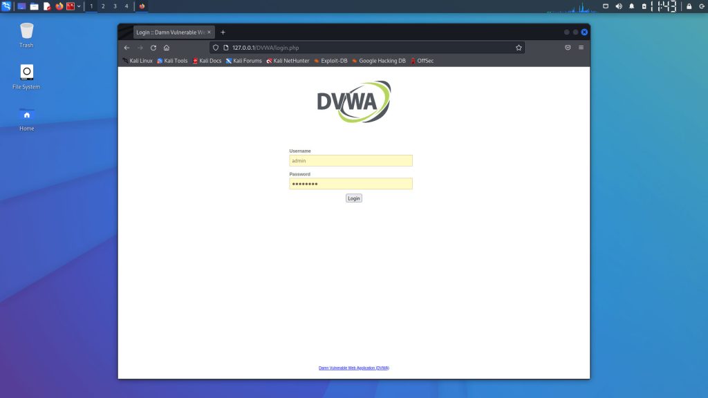 DVWA on Kali Linux