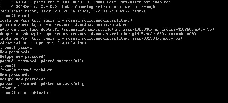 Reset root passwords on Kali Linux