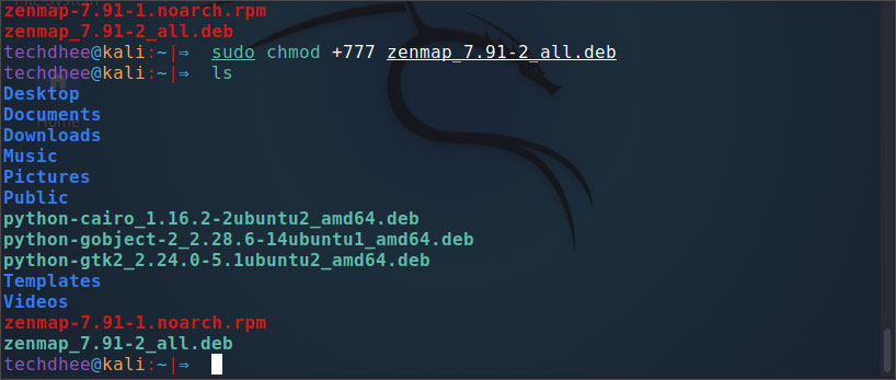Install the Zenmap in Kali Linux