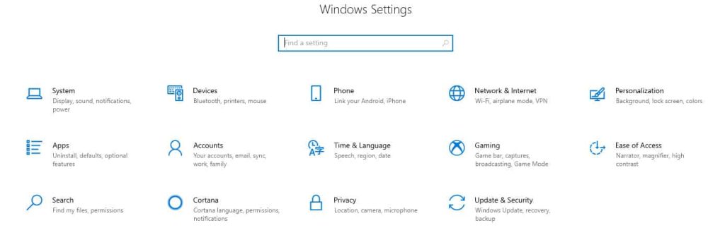 Windows-Settings