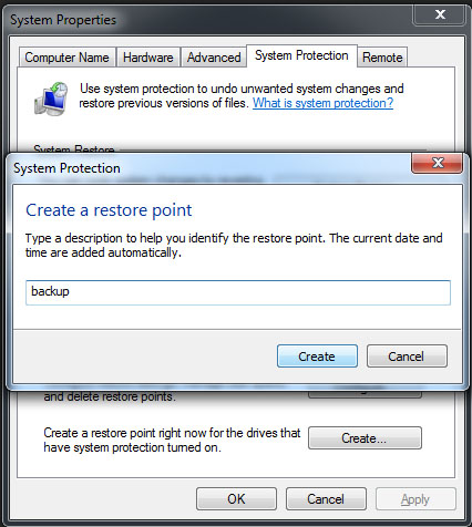 Create Restore Point